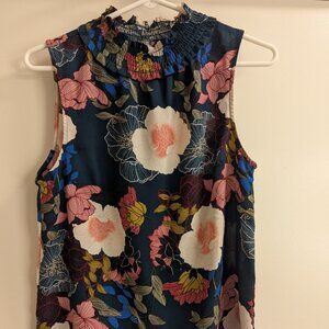 Sleeveless floral top